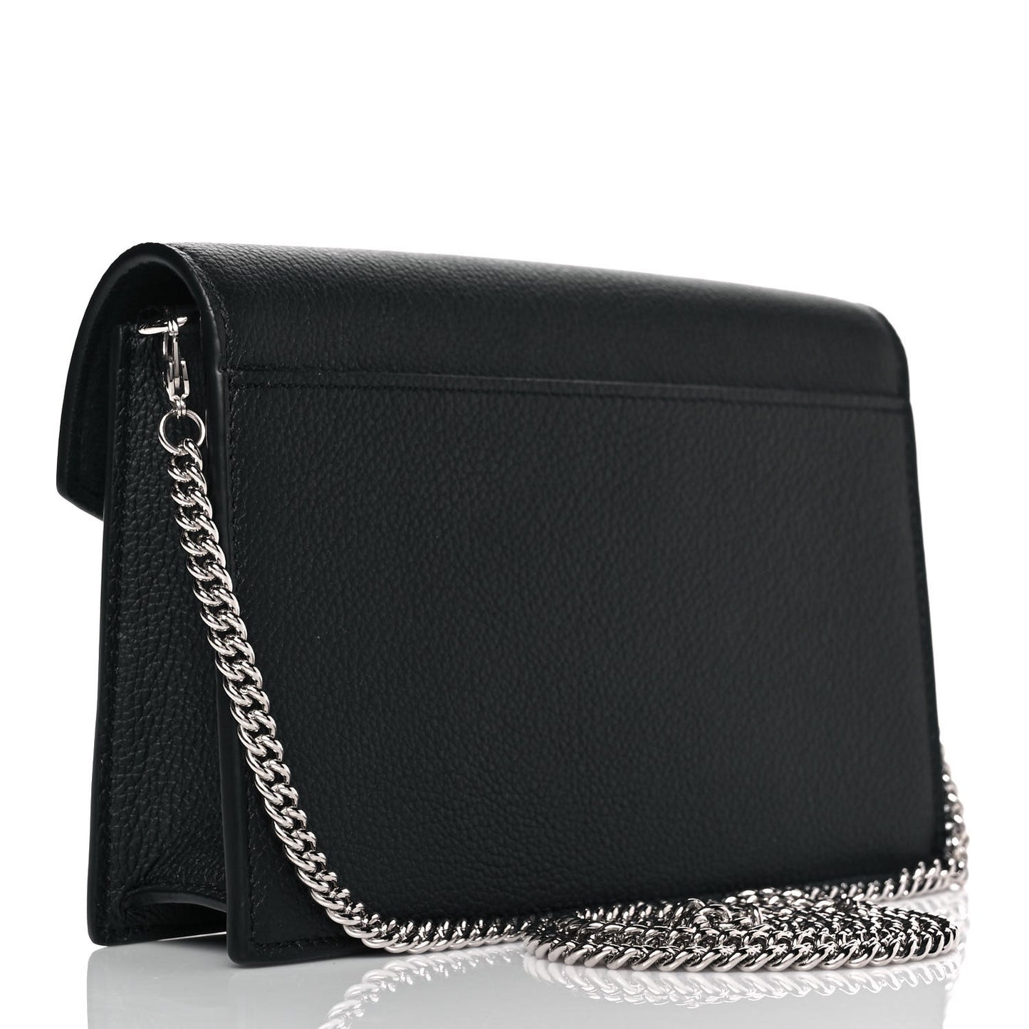 Soft Calfskin My Lockme Chain Pochette Black
