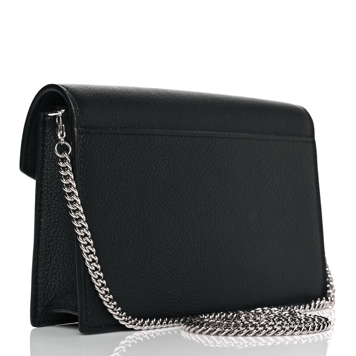 Louis Vuitton Soft Calfskin My Lockme Chain Pochette Black 3 of 8