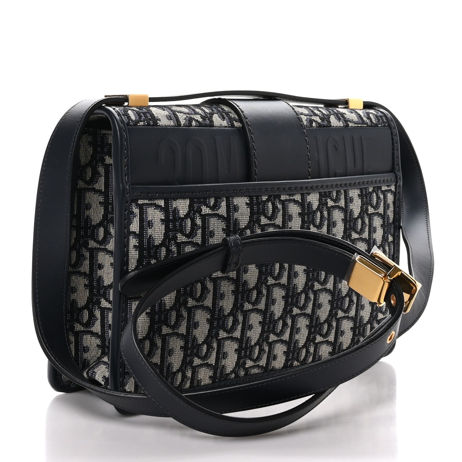 Christian Dior Oblique 30 Montaigne Flap Bag Blue 3 of 8