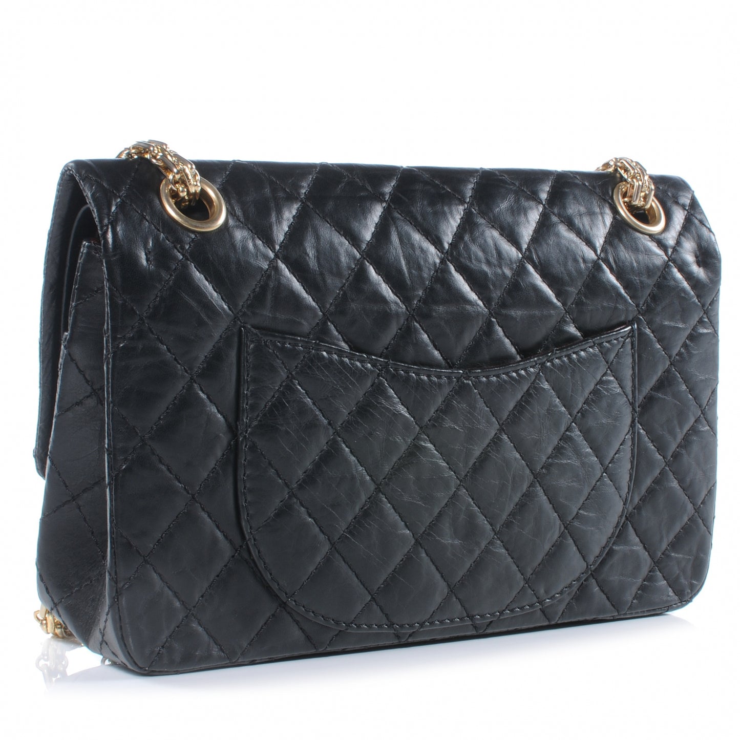 Aged Calfskin 50th Anniversary 2.55 Reissue 225 Flap Black