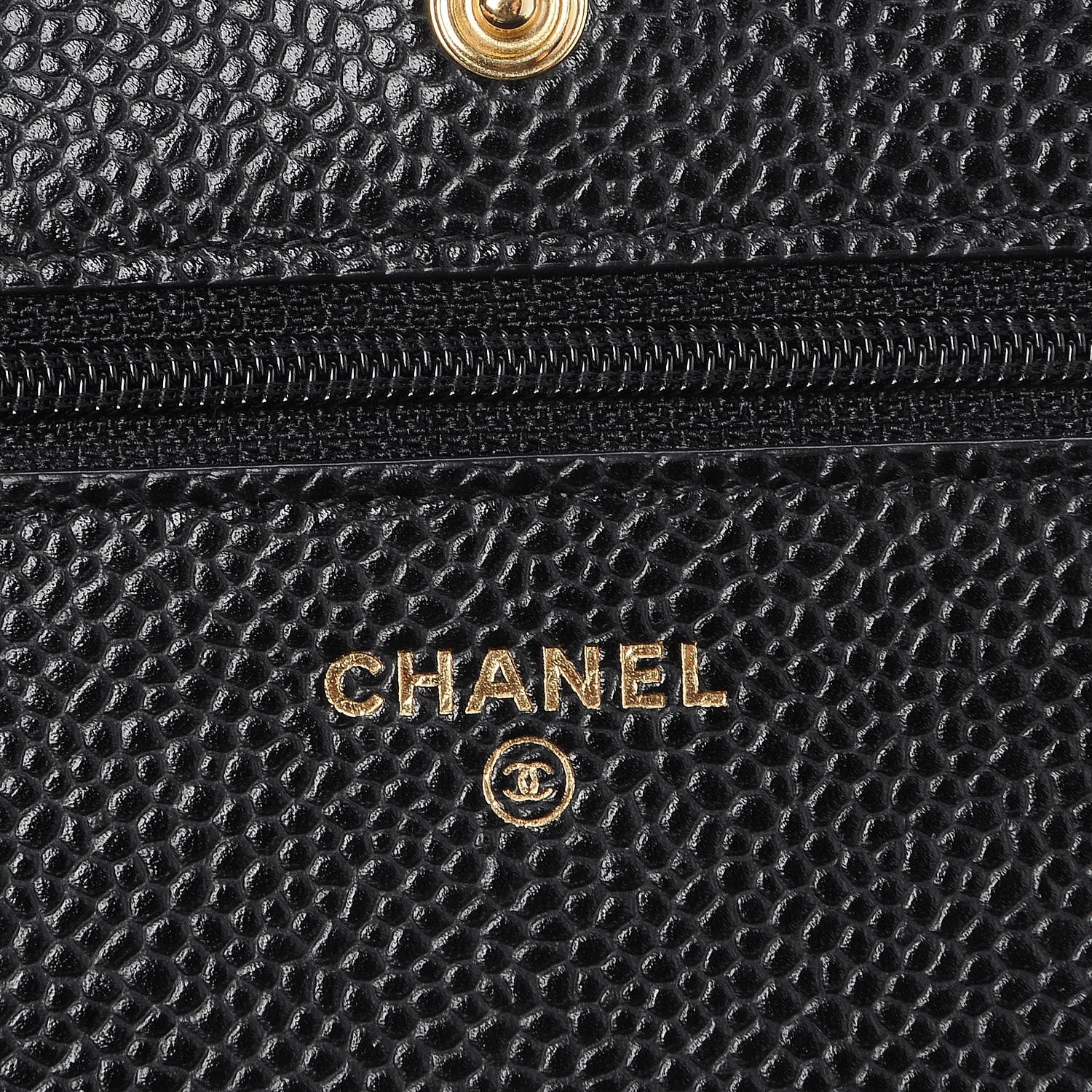 Chanel Caviar Quilted Wallet On Chain WOC Black 6 of 9