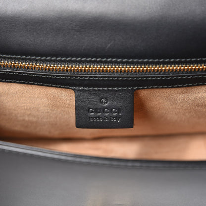 Gucci Calfskin Small Sylvie Shoulder Bag Black 6 of 8