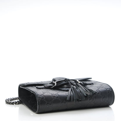 Gucci Guccissima Mini Emily Shoulder Bag Black 4 of 8