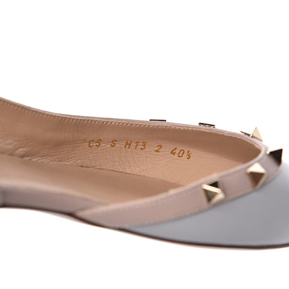 Valentino Garavani Nappa Rockstud Slingback Flats 40.5 Patel Grey Poudre 8 of 9