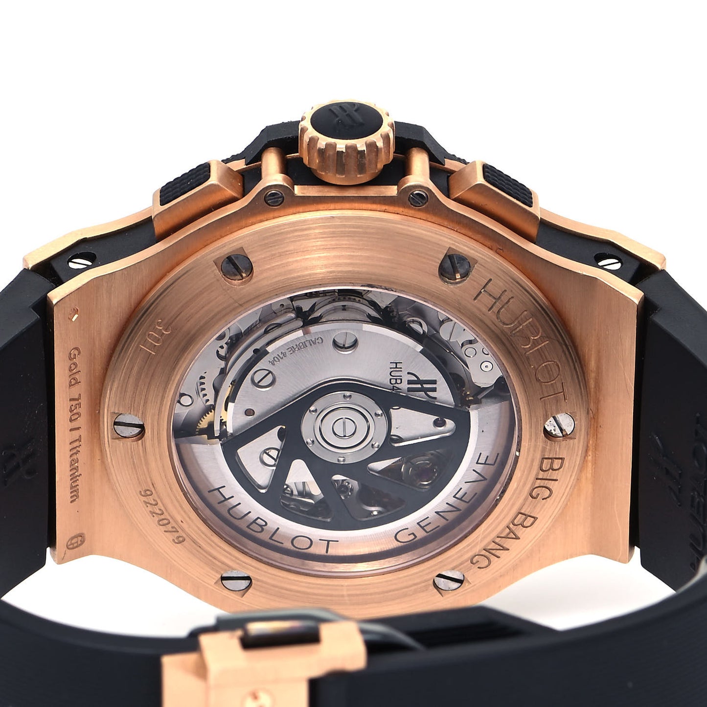 18K Rose Gold Titanium Rubber 44mm Big Bang Evolution Automatic Watch Black 301.PM.1780. RX