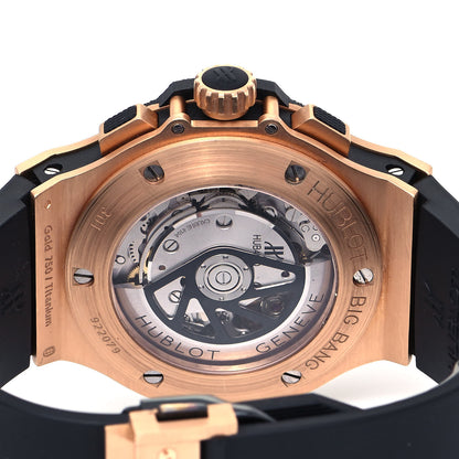 Hublot 18K Rose Gold Titanium Rubber 44mm Big Bang Evolution Automatic Watch Black 301.PM.1780. RX 4 of 5