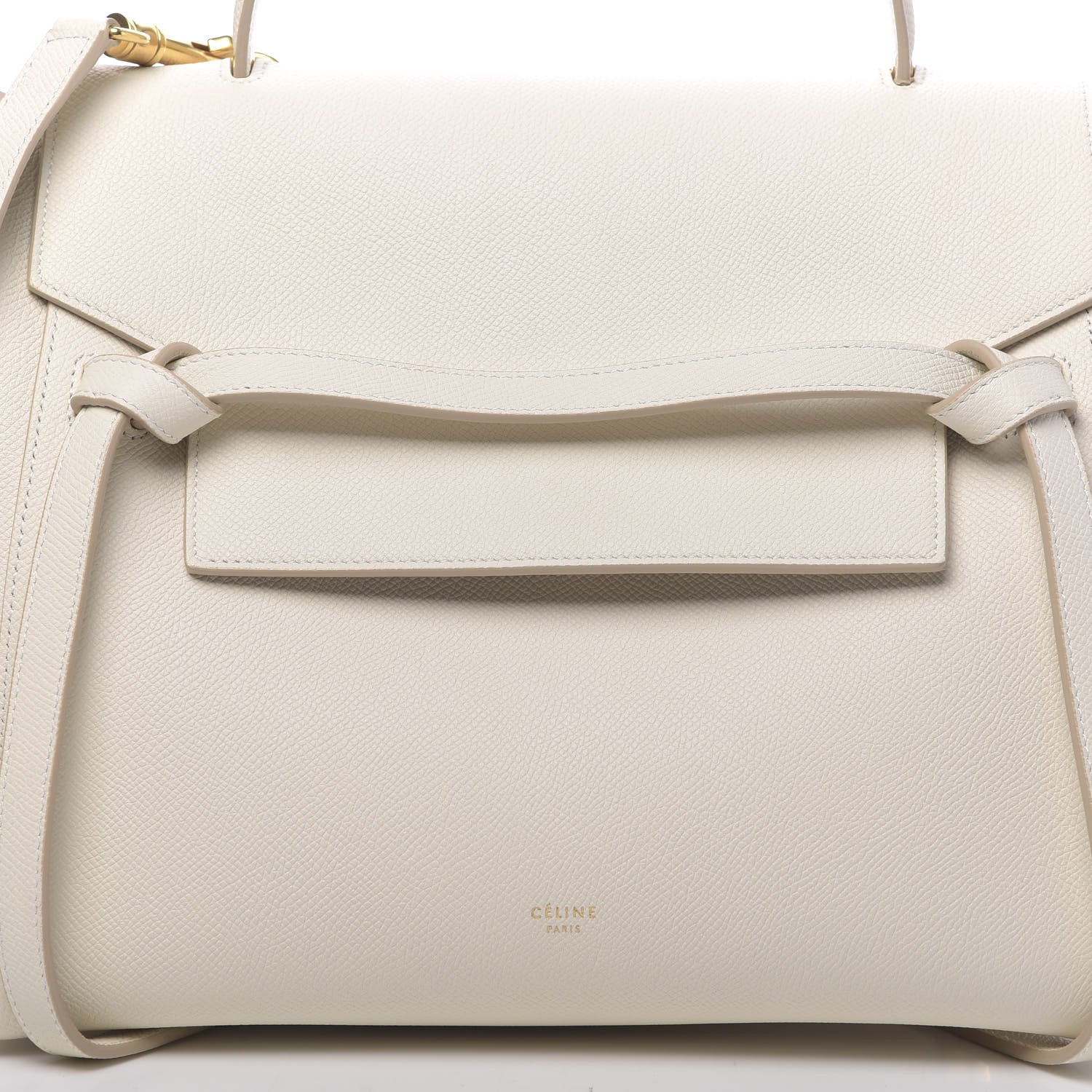 Celine Grained Calfskin Mini Belt Bag White 8 of 10