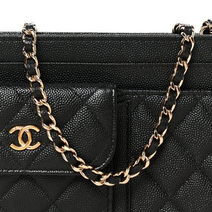 Chanel Caviar Quilted In & Out Chain Wallet Black 8 of 10