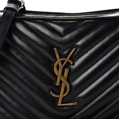 Saint Laurent Calfskin Matelasse Monogram Lou Camera Bag Black 10 of 10