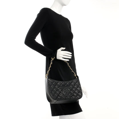 Chanel Caviar Quilted Hobo Black 3 of 13