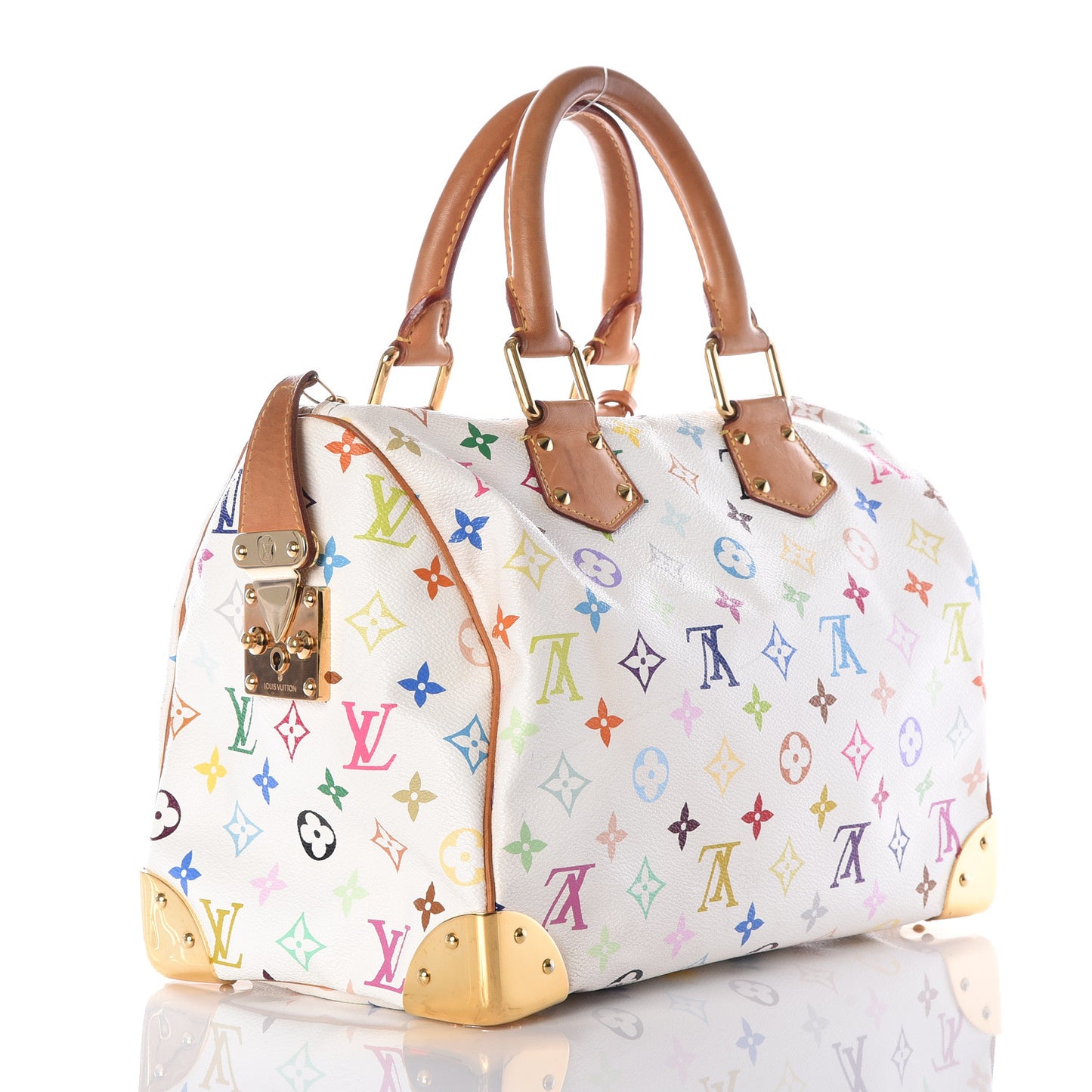 Monogram Multicolor Speedy 30 White