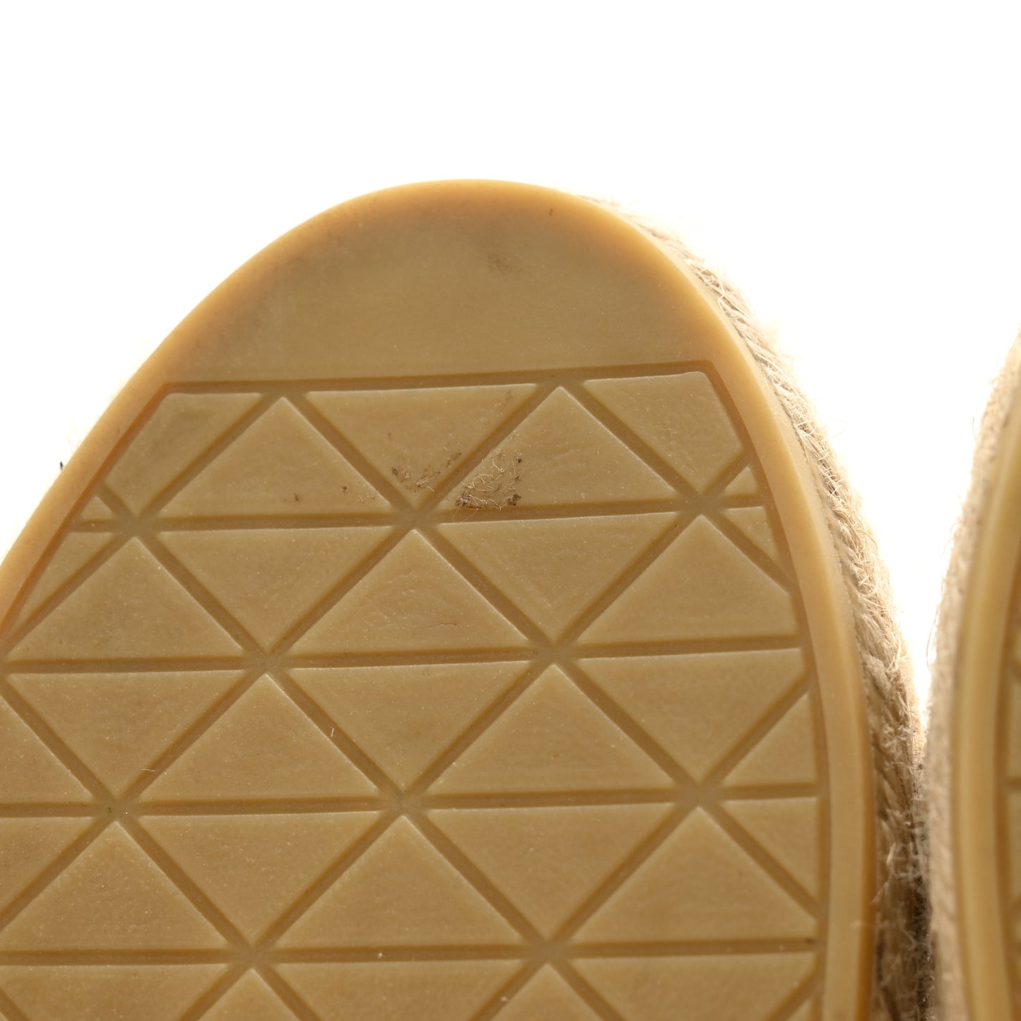 Raffia Triangle Logo Crochet 20mm Espadrilles 37 Naturale