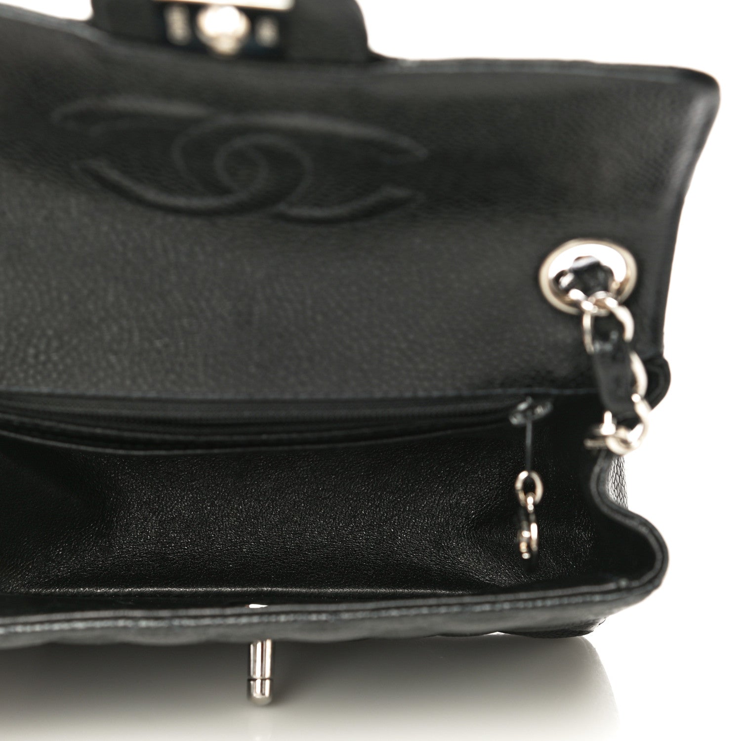 Chanel Caviar Quilted Mini Square Flap Black 5 of 12