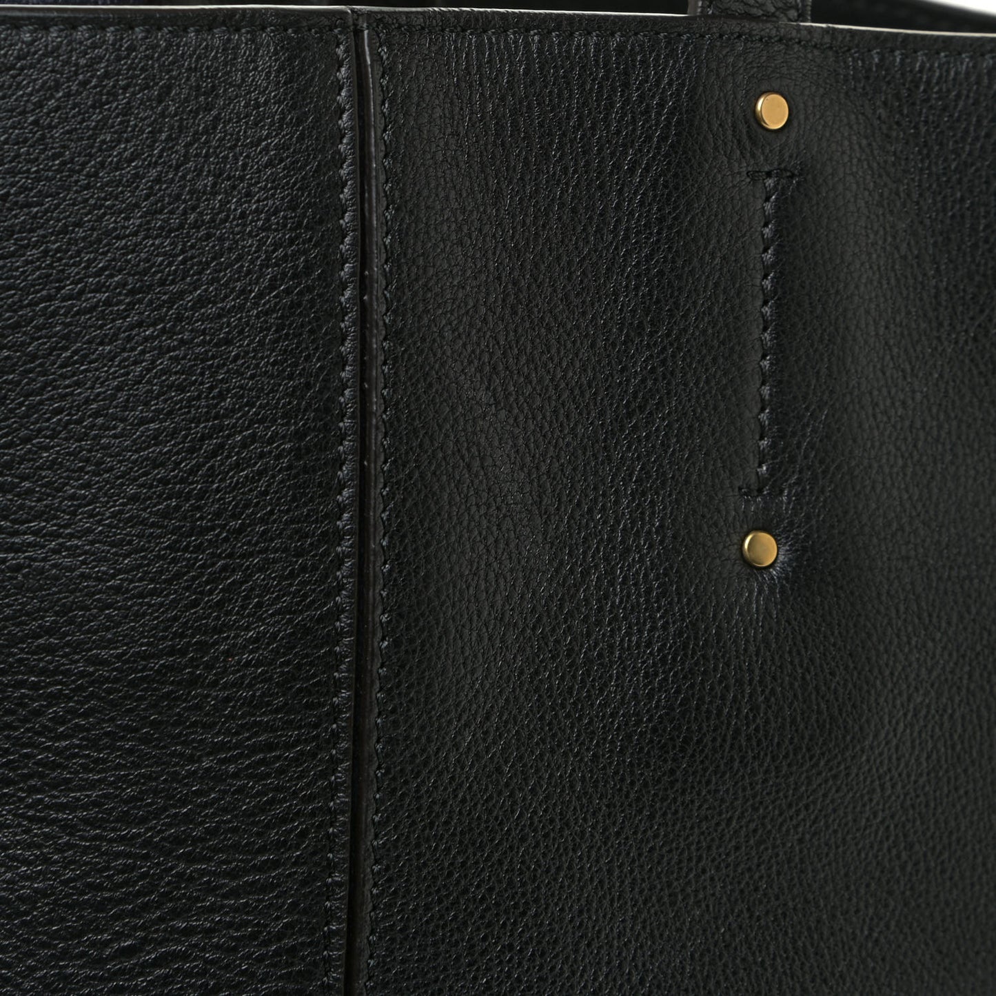 Smooth Calfskin Medium Milo Shopping Tote Black