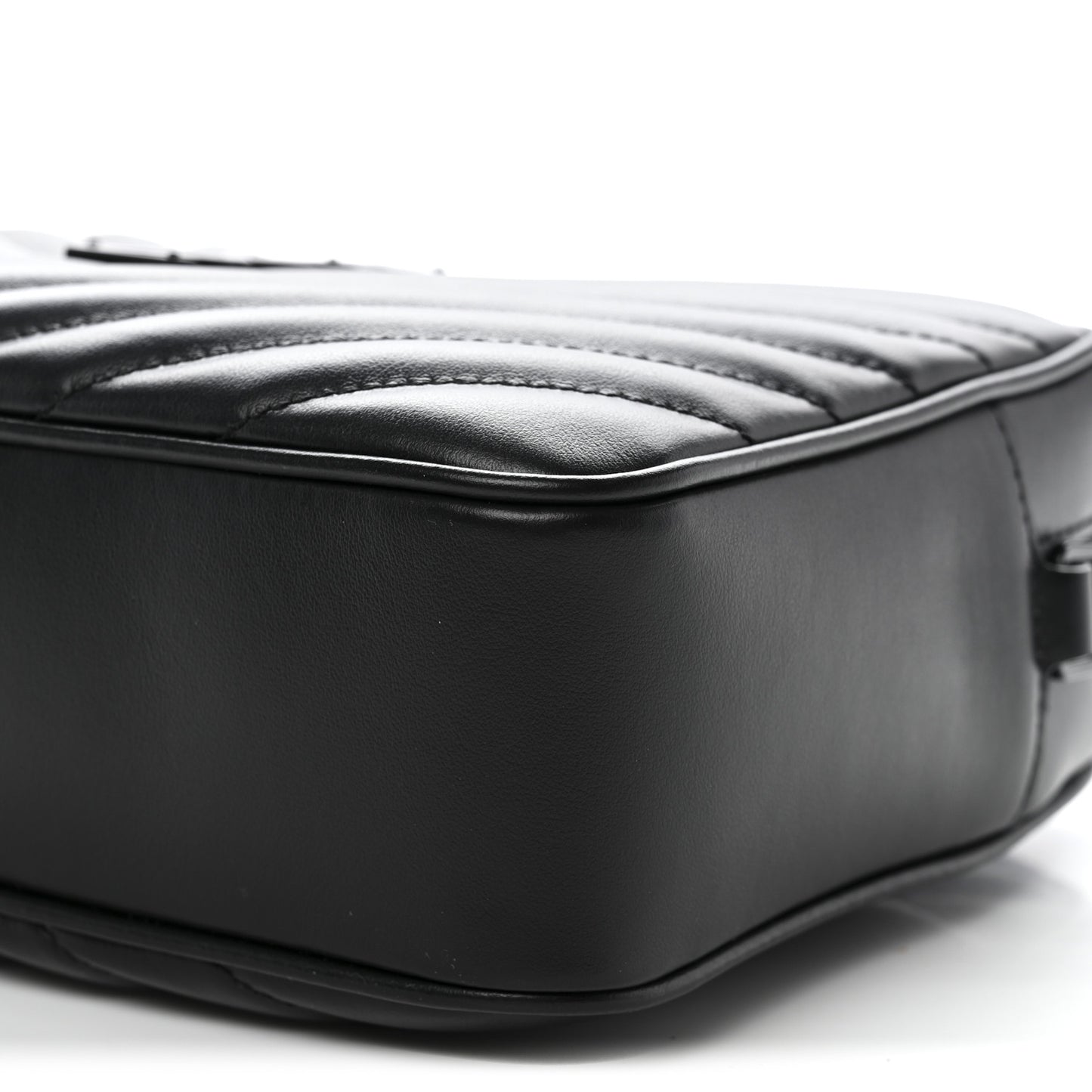 Calfskin Matelasse Monogram Monochrome Lou Camera Bag Black