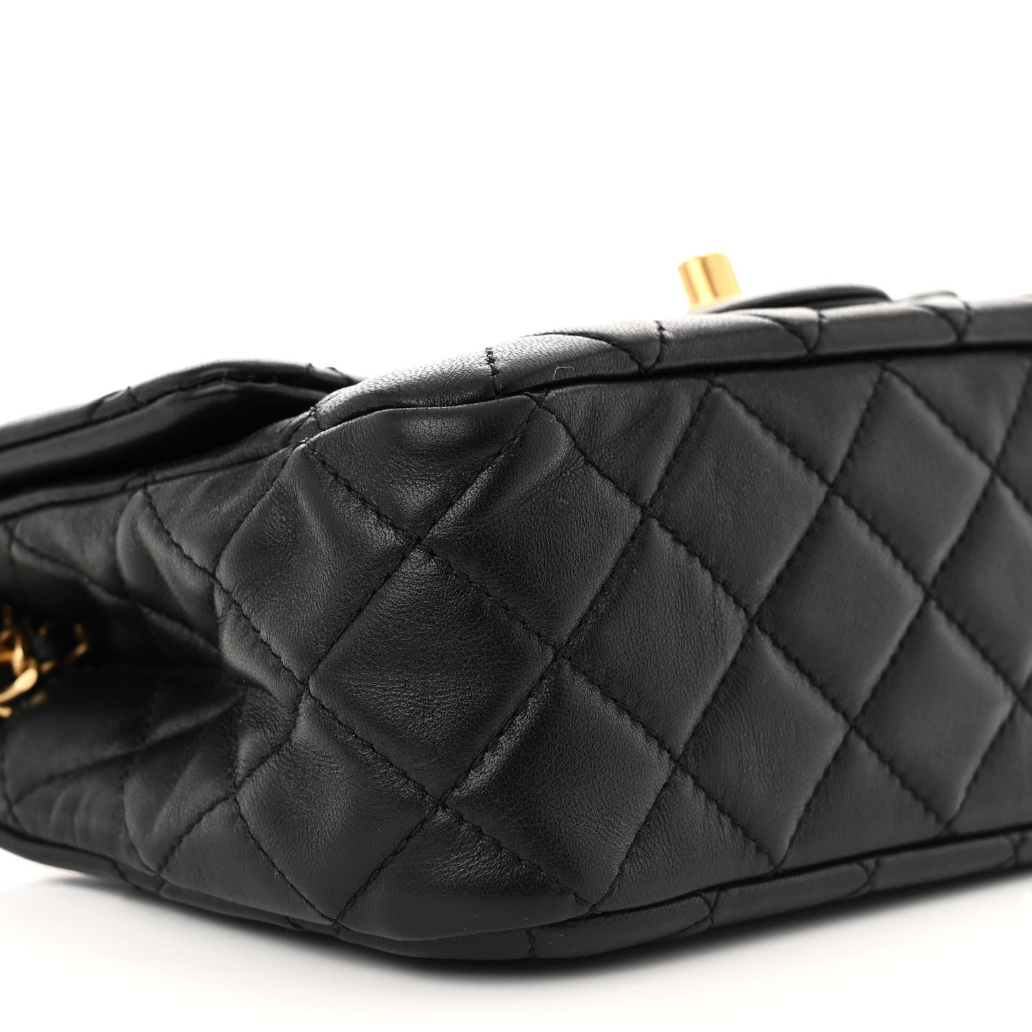 Chanel Lambskin Quilted Mini Pearl Crush Flap Black 9 of 13