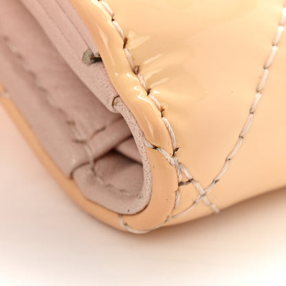 Chanel Striated Patent Quilted Compact French Flap Wallet Beige Light Pink 13 of 16