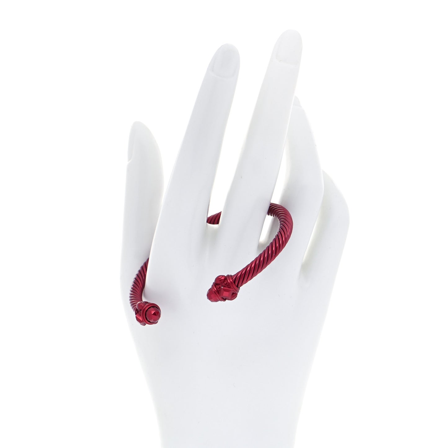 Aluminum 5mm Renaissance Bracelet Dark Red