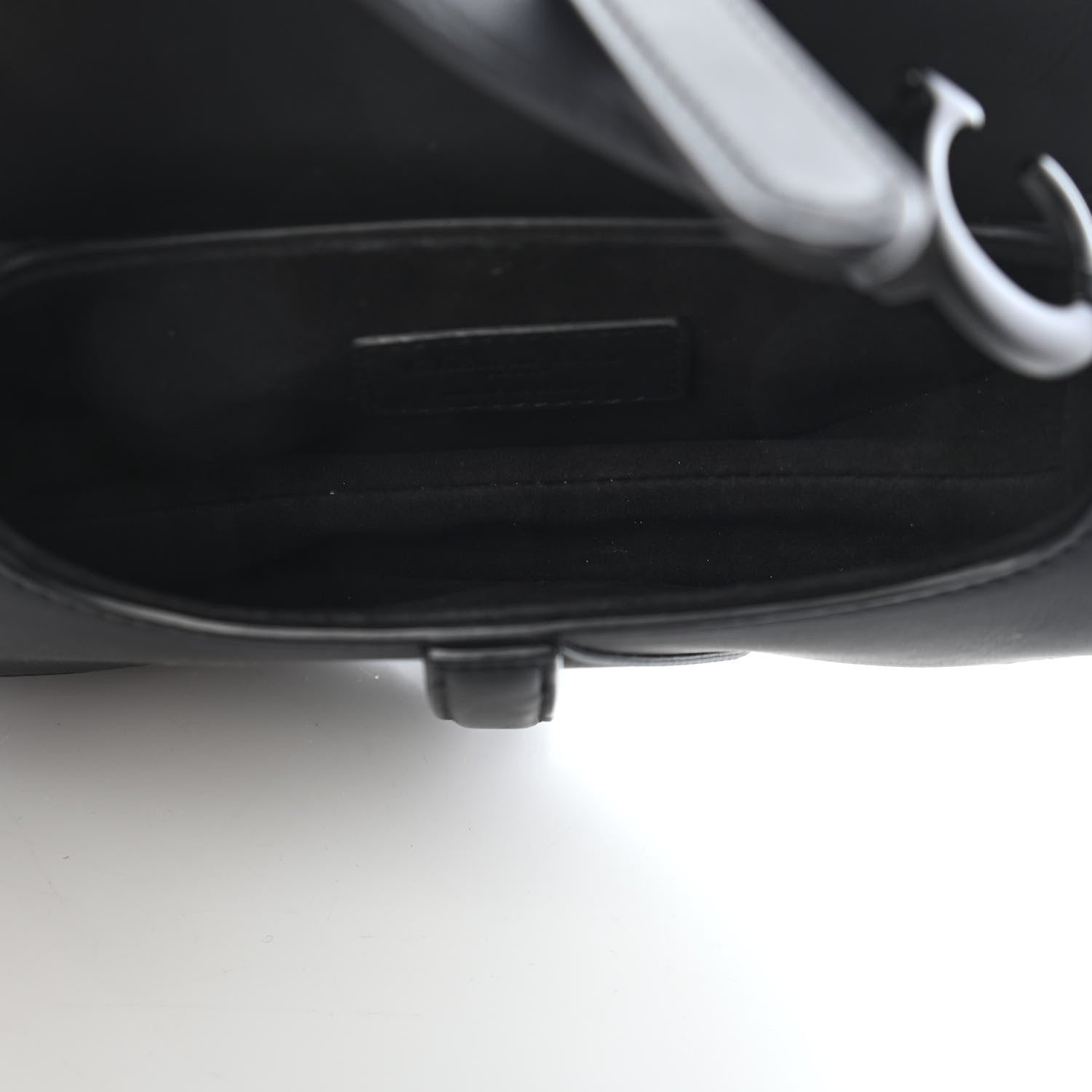 Christian Dior Ultra Matte Calfskin Mini Saddle Bag Black 5 of 9