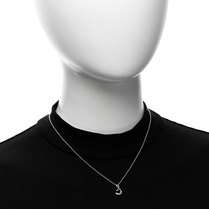Tiffany Sterling Silver Elsa Peretti Letter S Pendant Necklace 2 of 4