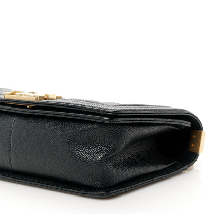 Chanel Caviar Quilted Medium Boy Flap Black 9 of 9