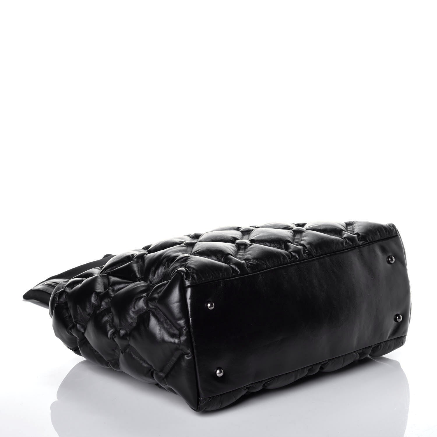 Chanel Calfskin Quilted Large Chesterfield Tote Black 5 of 11