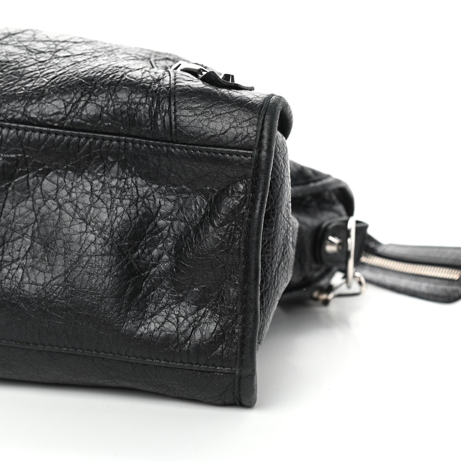 Balenciaga Agneau Classic Silver Hardware City Black 10 of 11