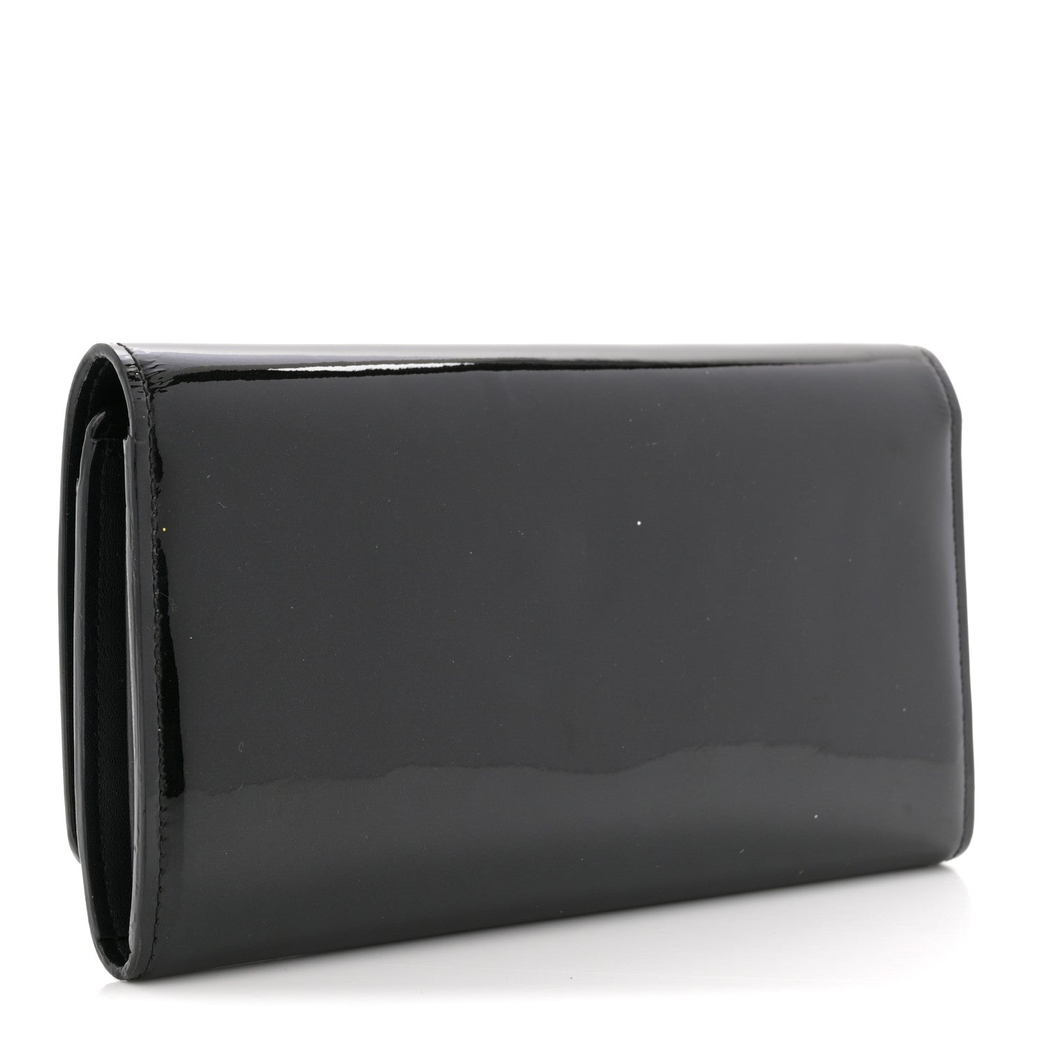 Louis Vuitton Patent Louise Clutch Black 3 of 7