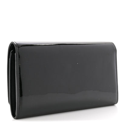 Louis Vuitton Patent Louise Clutch Black 3 of 7