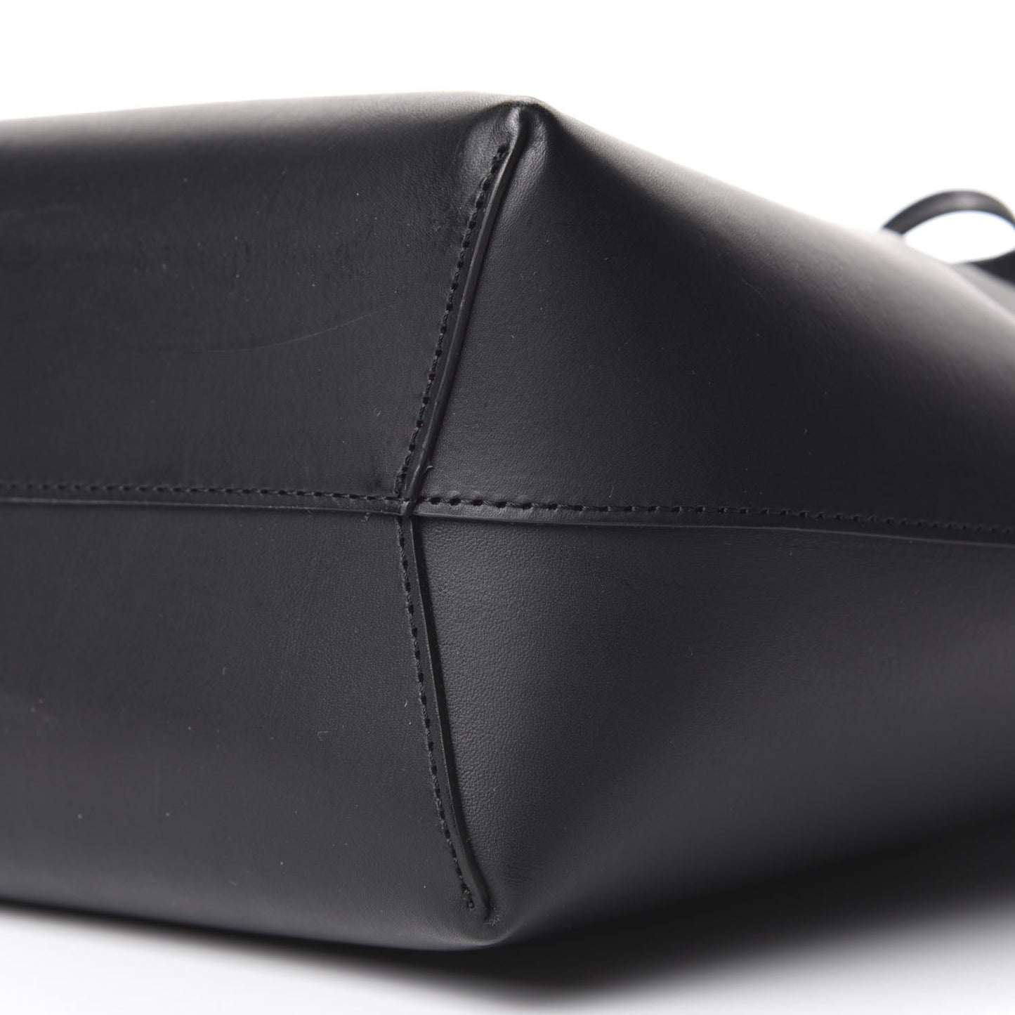 Calfskin Mini Bucket Bag Black Flamma