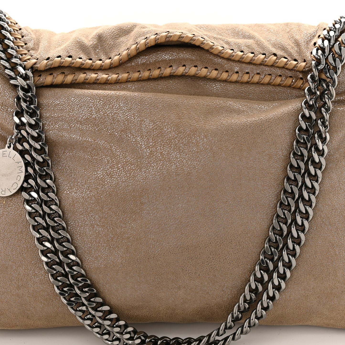 Shaggy Deer Small Falabella Tote Taupe