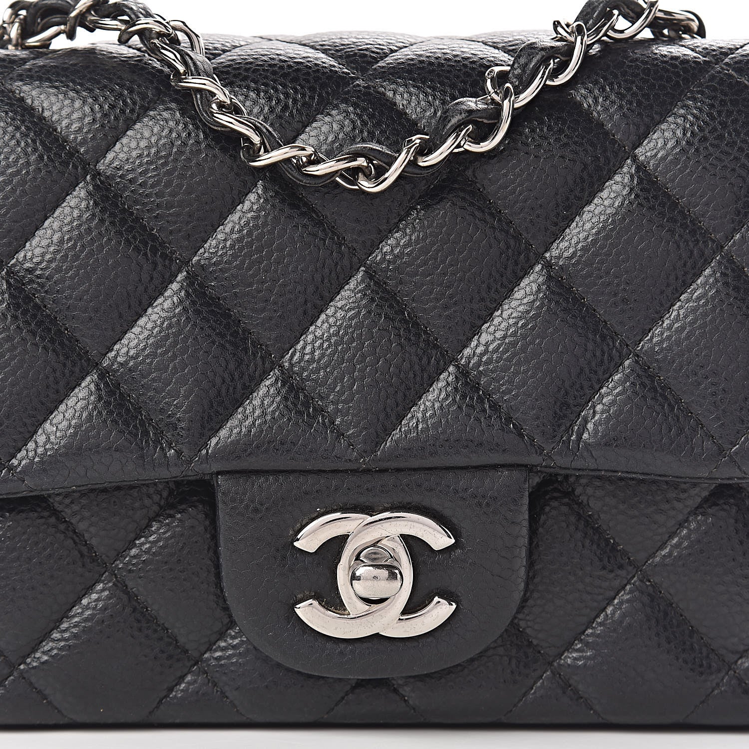Chanel Caviar Quilted Mini Square Flap Black 12 of 12