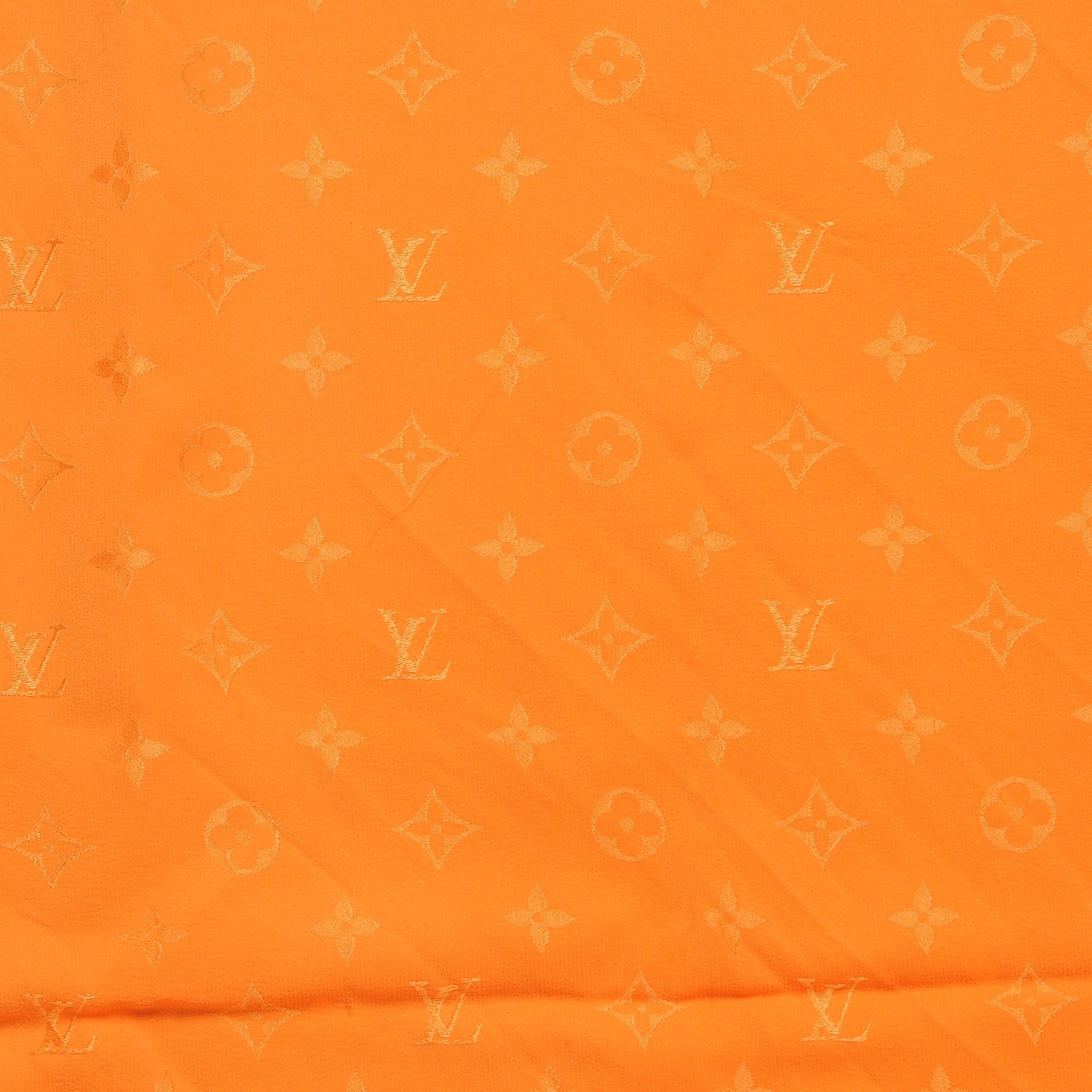Louis Vuitton Silk Monogram Monaco Scarf Orange 4 of 5