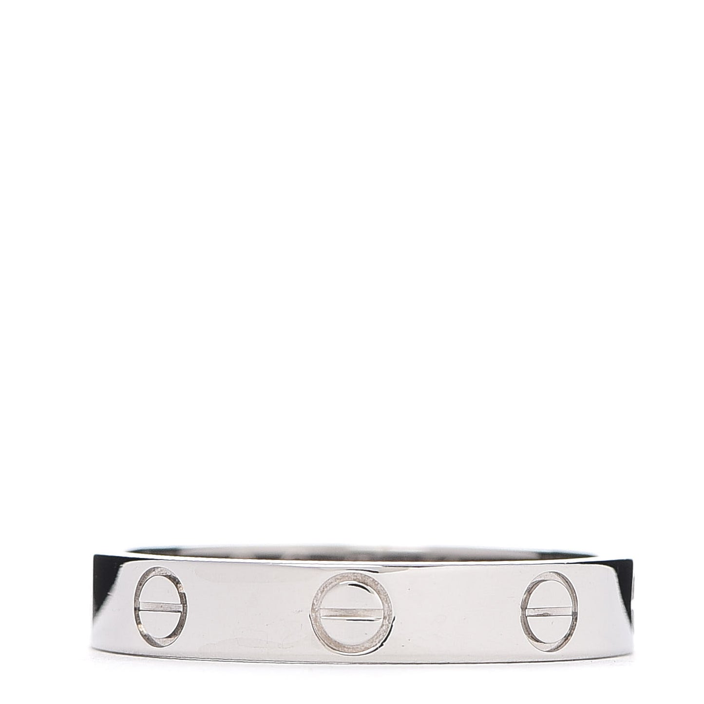 18K White Gold 3.5mm LOVE Wedding Band Ring 56 7.5