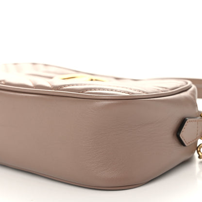 Gucci Calfskin Matelasse Small GG Marmont Chain Shoulder Bag Porcelain Rose 10 of 10