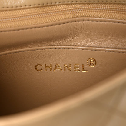 Chanel Lambskin Quilted Mini Square Flap Beige 6 of 13
