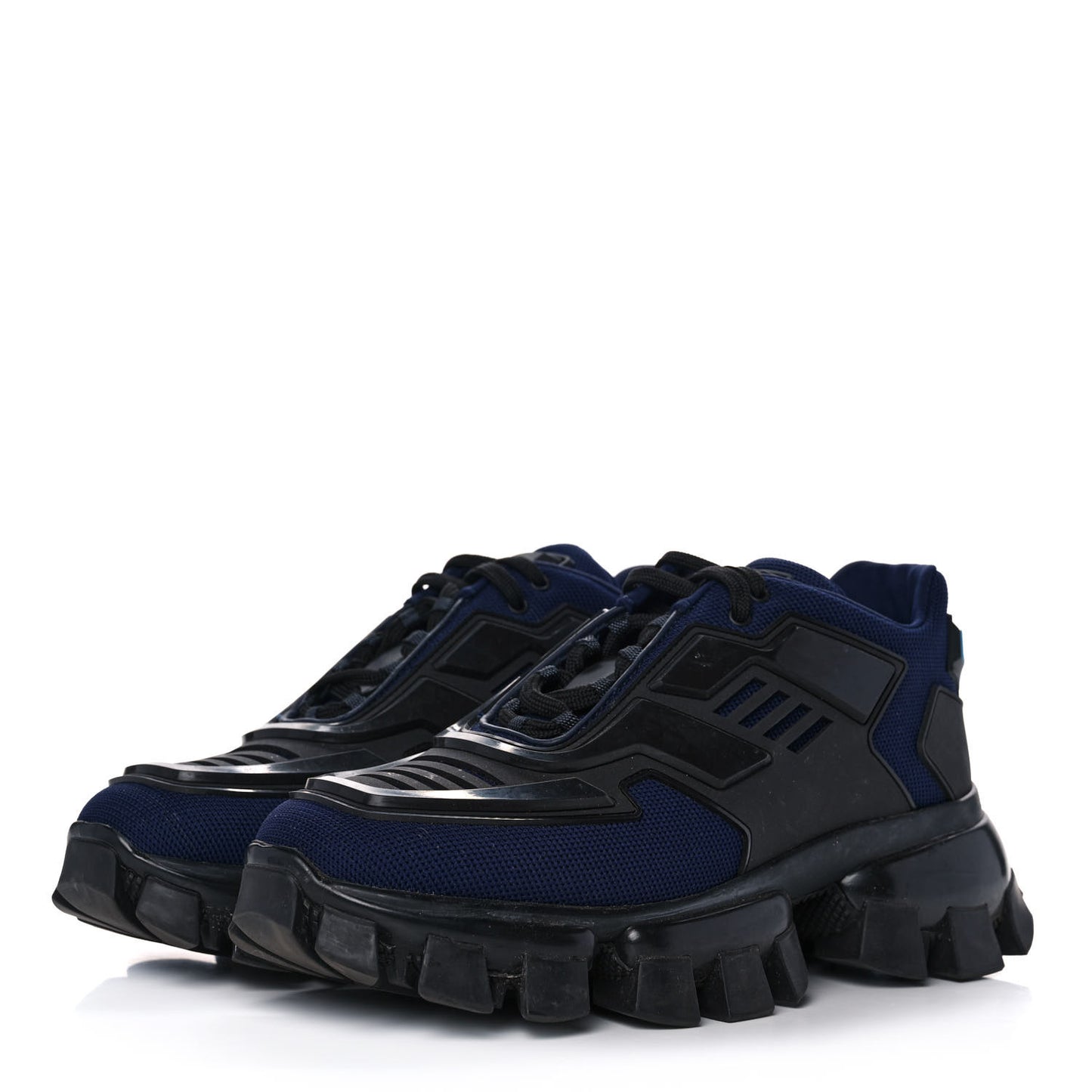 Rubber Knit Fabric Cloudbust Thunder Sneakers 38.5 Navy Black