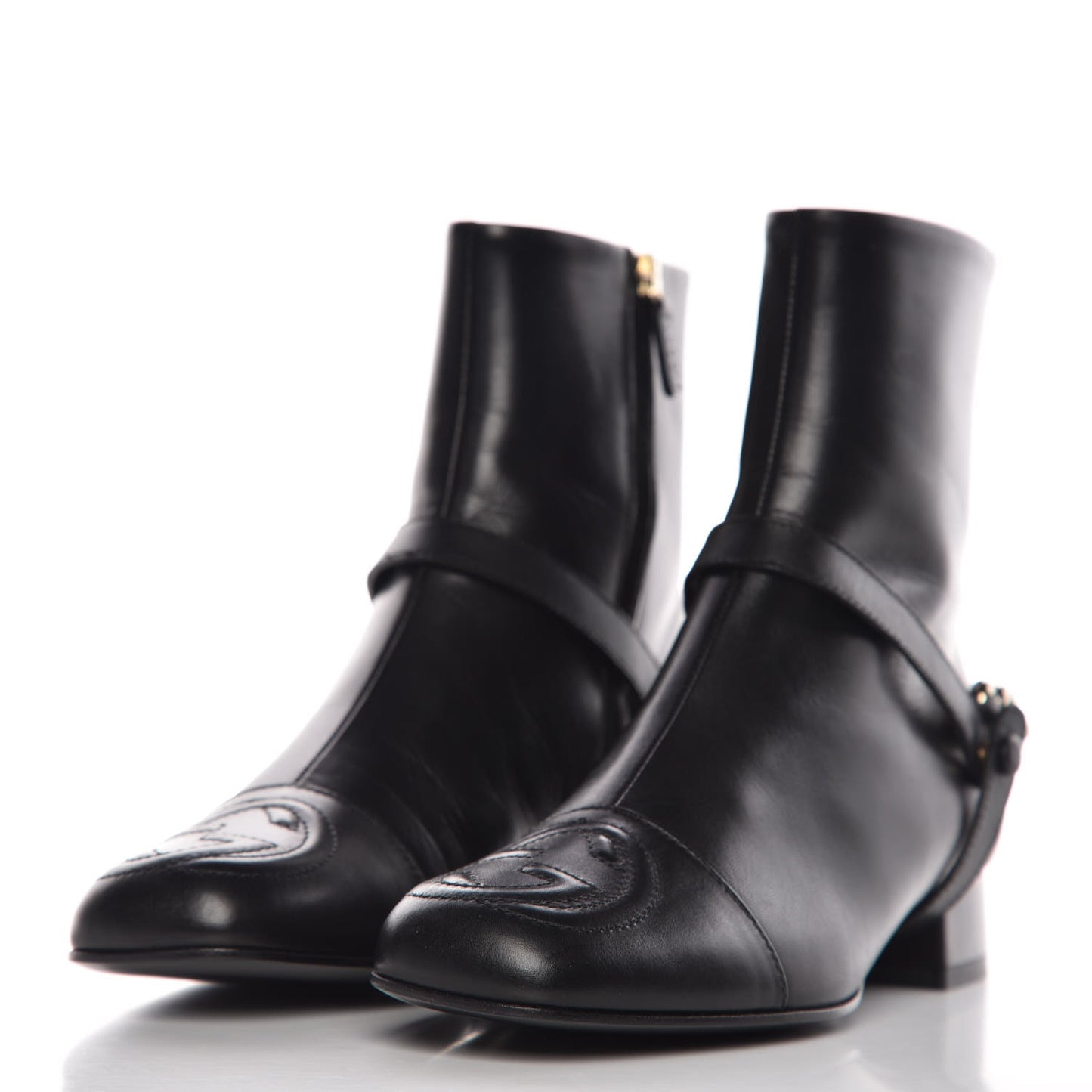 Malaga Kid Calfskin Soho Boots 36.5 Black