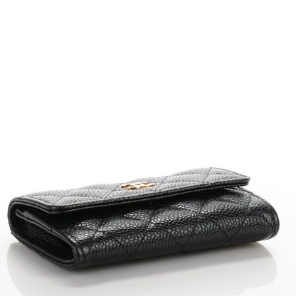 Chanel Caviar Quilted Flap Card Holder Black 4 of 8