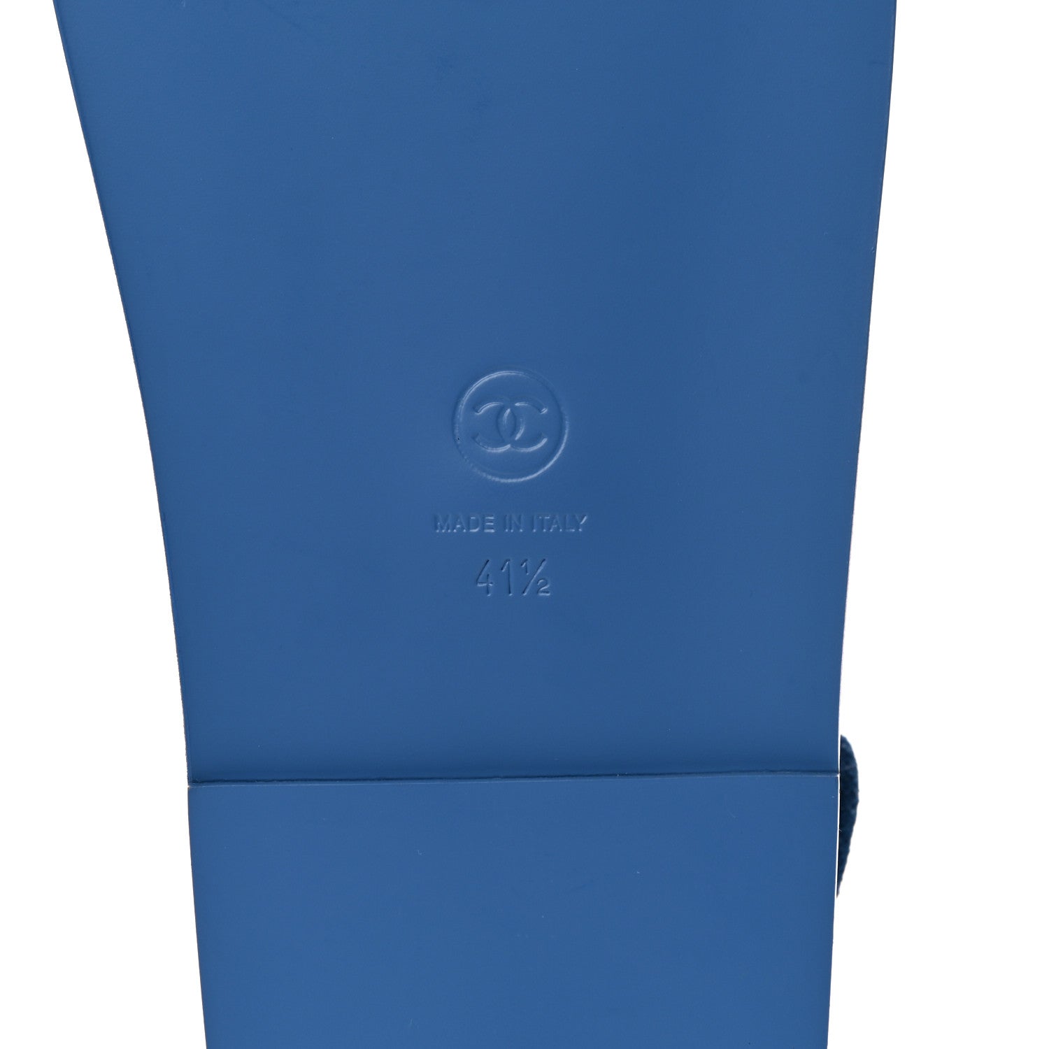 Chanel Suede Calfskin Velcro Dad Sandals 41.5 Blue 6 of 9