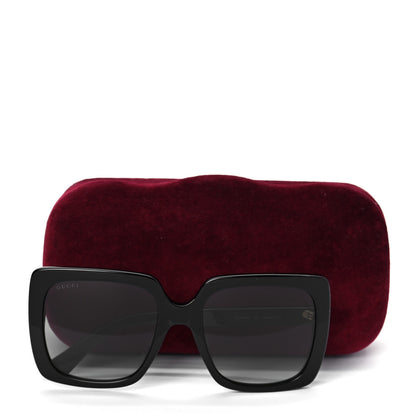 Gucci Crystal Square Frame GG Sunglasses GG0418S Black 8 of 8