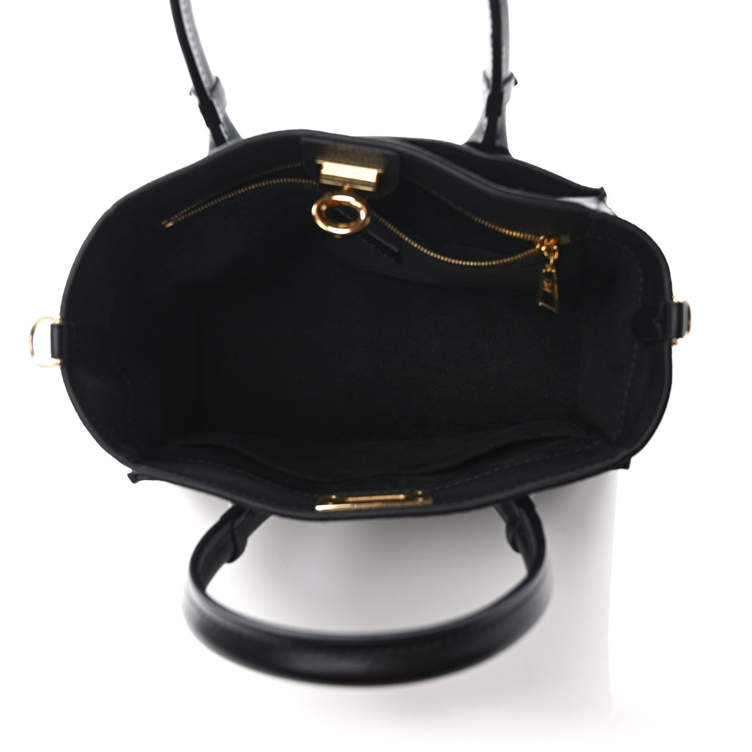 Louis Vuitton Calfskin Monogram On My Side PM Black 5 of 9