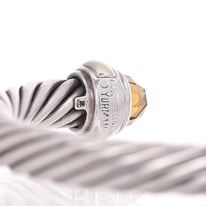 David Yurman Sterling Silver 14K Yellow Gold Citrine 7mm Cable Classics Bracelet 5 of 5