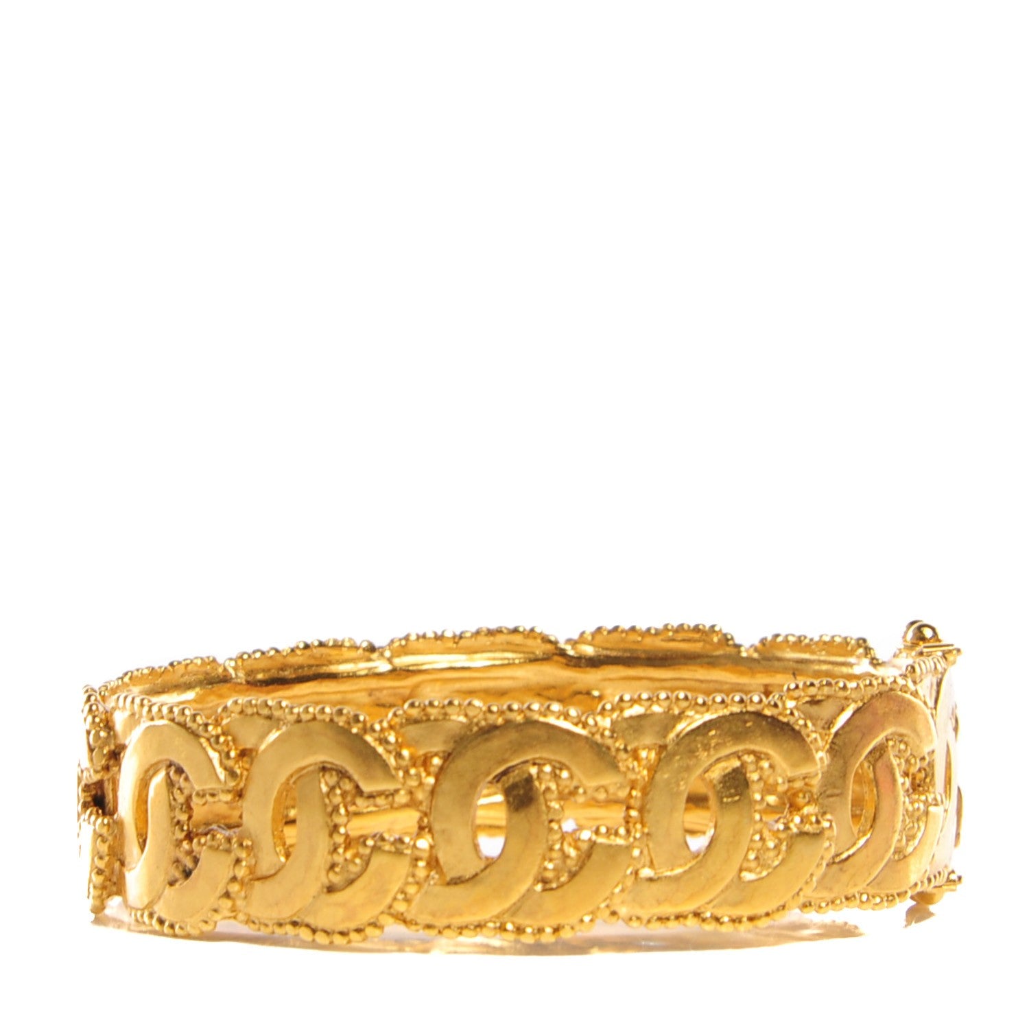 Chanel CC Hinge Bracelet Gold 1 of 4
