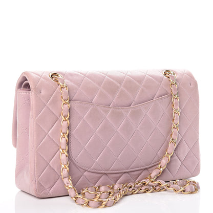 Chanel Lambskin Quilted Medium Double Flap Light Pink 3 of 13