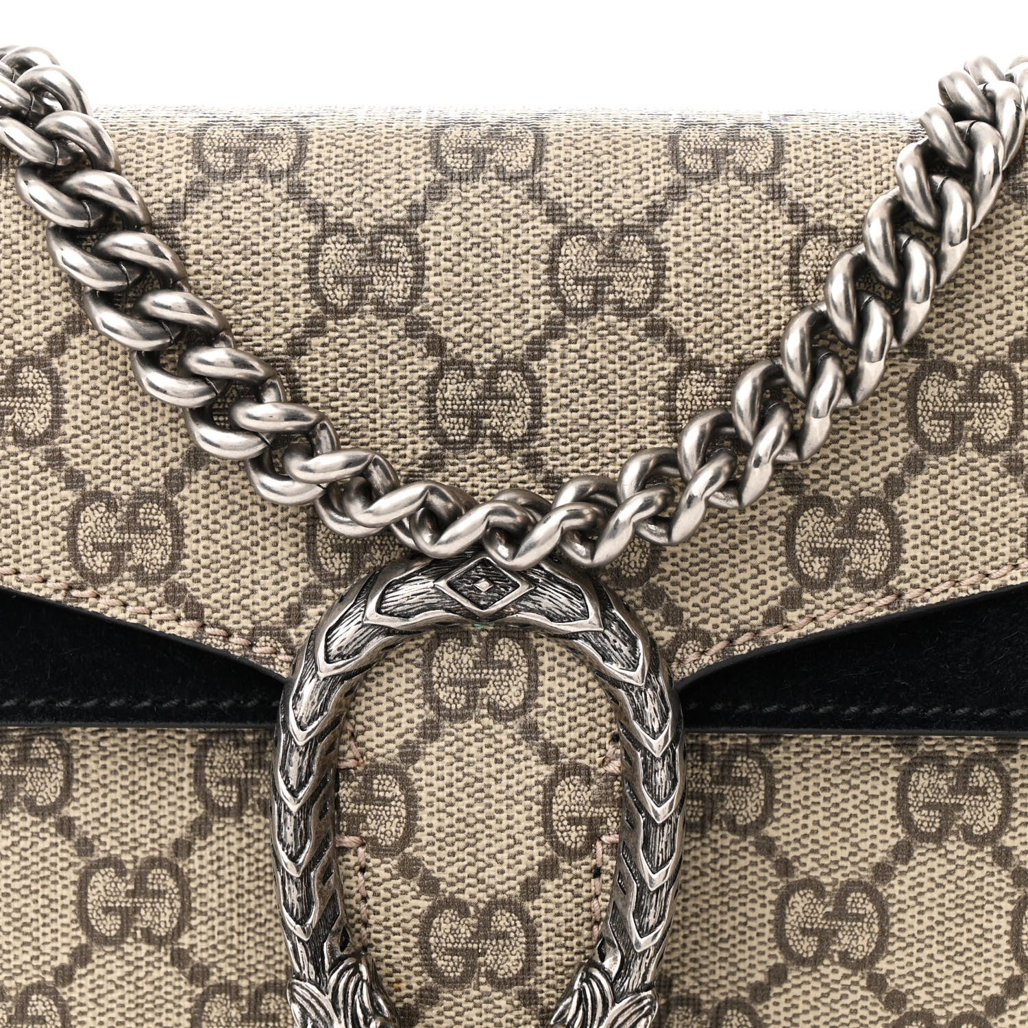 Gucci GG Supreme Monogram Mini Dionysus Shoulder Bag Black 8 of 11
