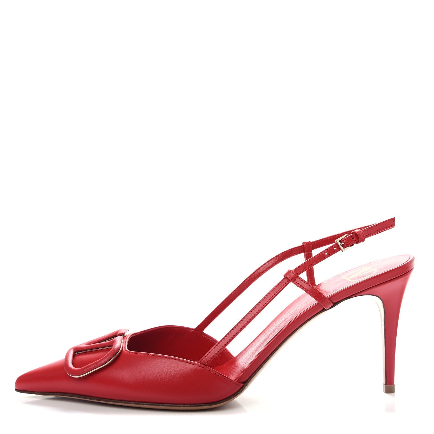 Valentino Garavani Calfskin Tonal Vlogo Slingback 80mm Pumps 41 Rouge Pur 1 of 11