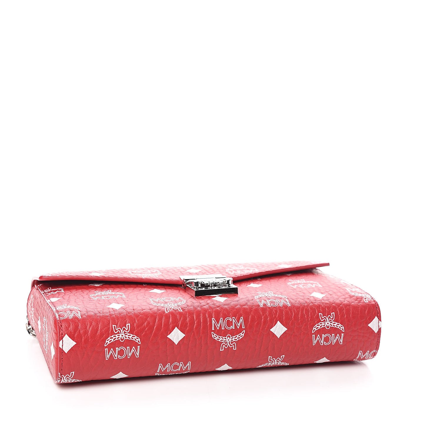 Visetos Monogram Medium Millie Crossbody Bag Ruby Red