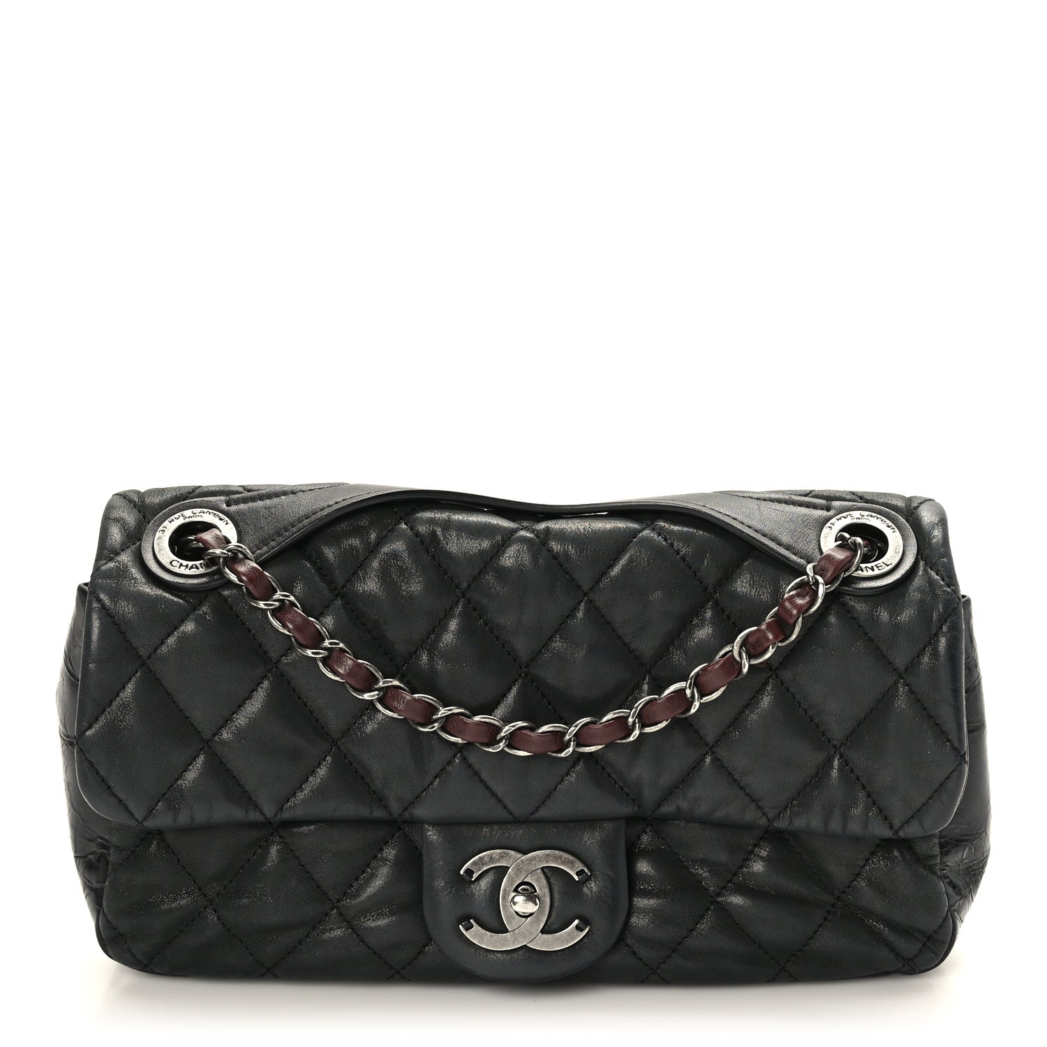 Chanel Iridescent Calfskin Medium In the Mix Flap Black 1 of 10
