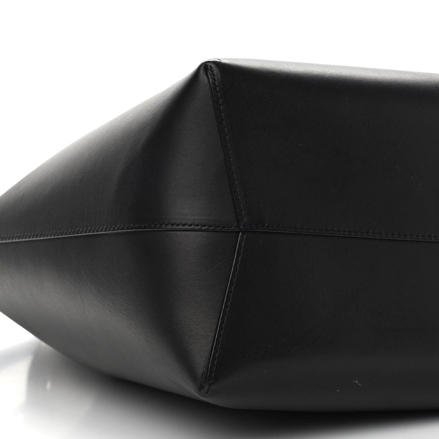 Mansur Gavriel Vegetable Tanned Calfskin Bucket Bag Black Flamma 9 of 11